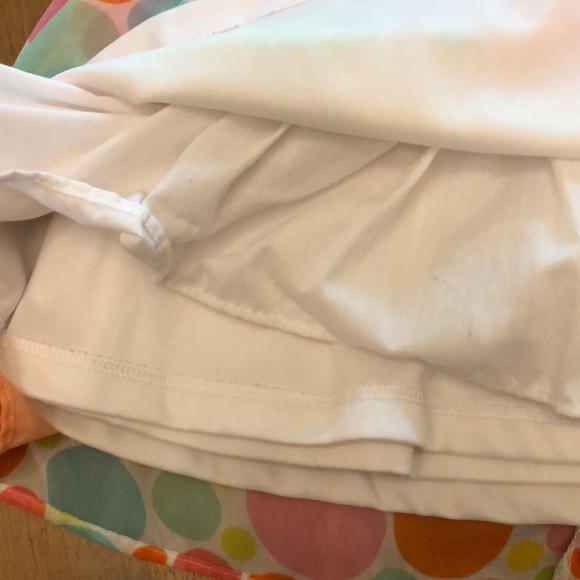 Bright polka dot poly chiffon lined party dress - Picture 4 of 5